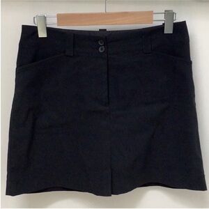 Nike Golf Black Stretch Polyester Dri-Fit Golf Athlesiure Skirt 6